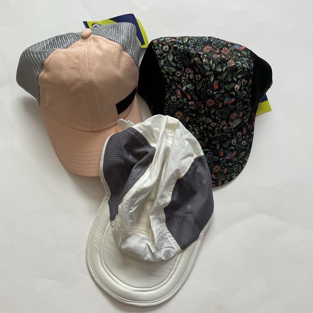 ASICS Women’s Lot Of 3 Hats Different Colors And Style One Size Fits All